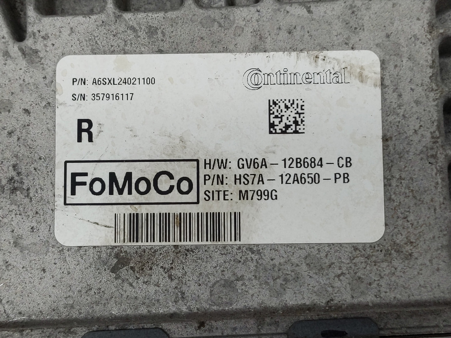 2017-2019 Ford Fusion PCM Engine Control Computer ECU ECM PCU OEM P/N:HS7A-12A650-PB HS7A-12A650-ABB Fits Fits 2017 2018 201