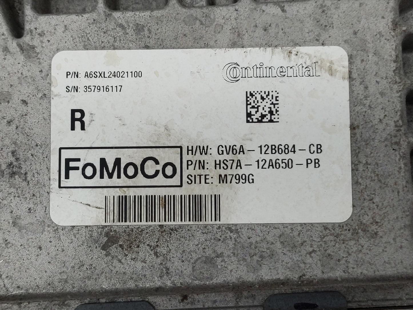 2017-2019 Ford Fusion PCM Engine Control Computer ECU ECM PCU OEM P/N:HS7A-12A650-PB HS7A-12A650-ABB Fits Fits 2017 2018 201