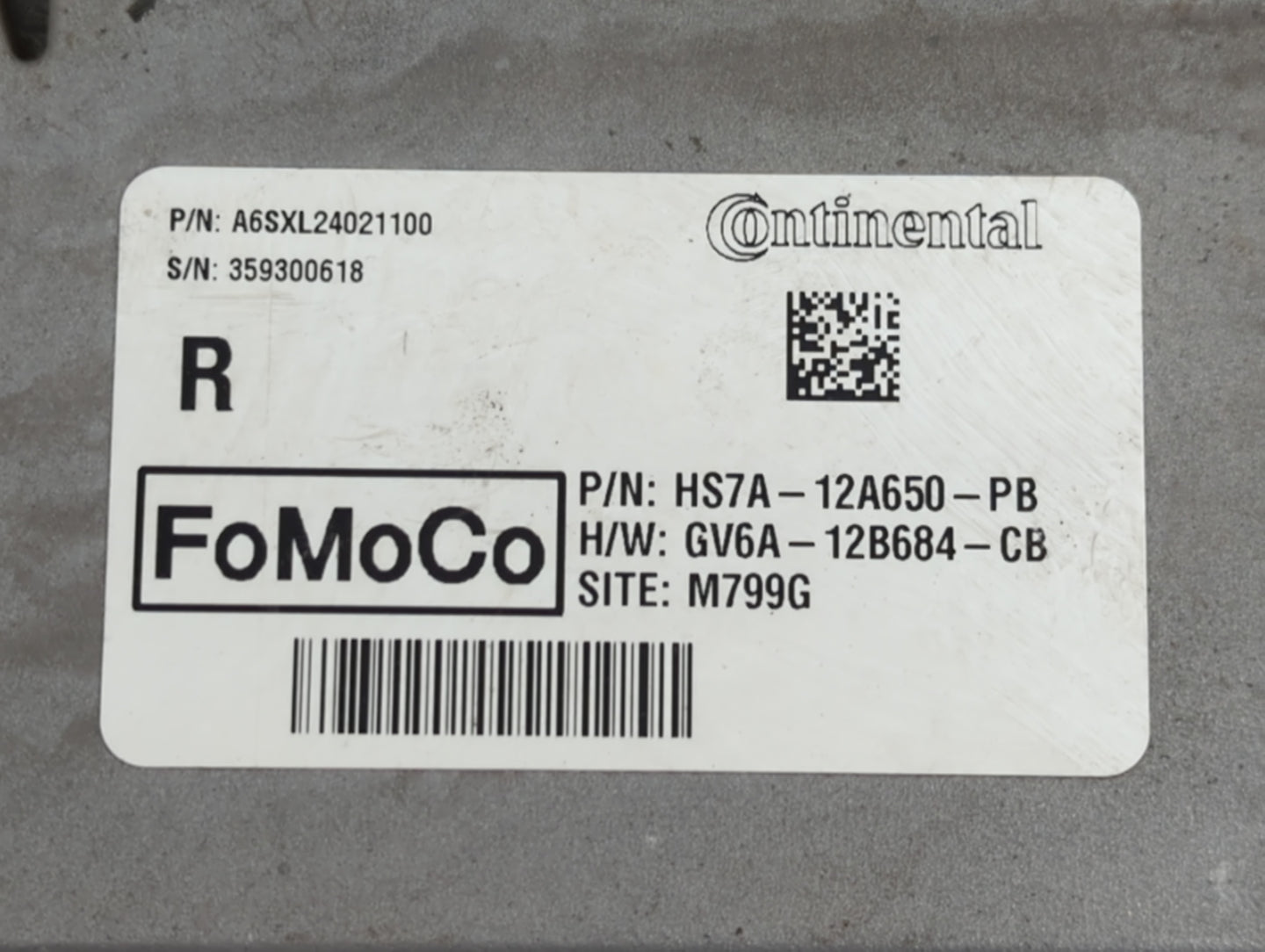 2017-2020 Ford Fusion PCM Engine Control Computer ECU ECM PCU OEM P/N:HS7A-12A650-PB Fits Fits 2016 2017 2018 2019 2020 OEM 