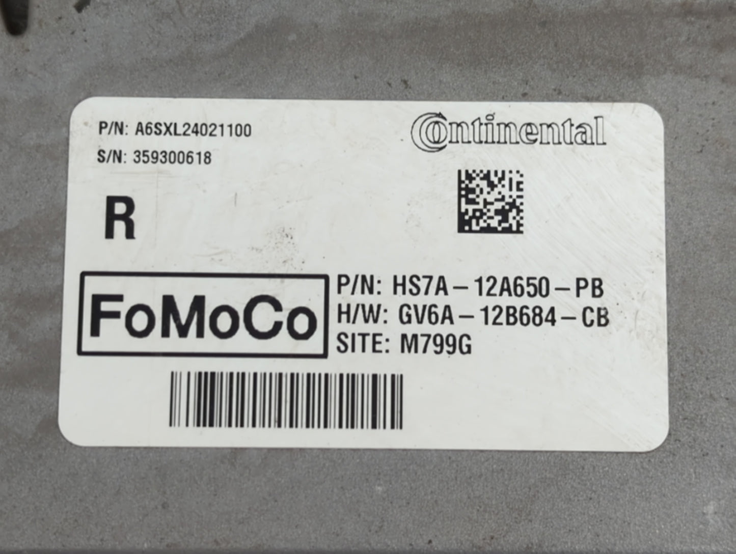 2017-2020 Ford Fusion PCM Engine Control Computer ECU ECM PCU OEM P/N:HS7A-12A650-PB Fits Fits 2016 2017 2018 2019 2020 OEM 