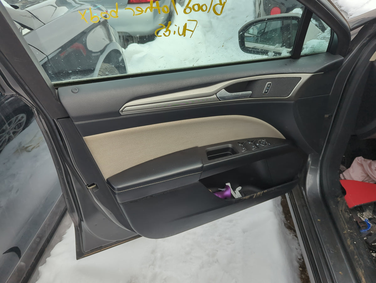 2018 Ford Fusion Front Left Driver Interior Door Panel Trim - Oemusedautoparts1.com
