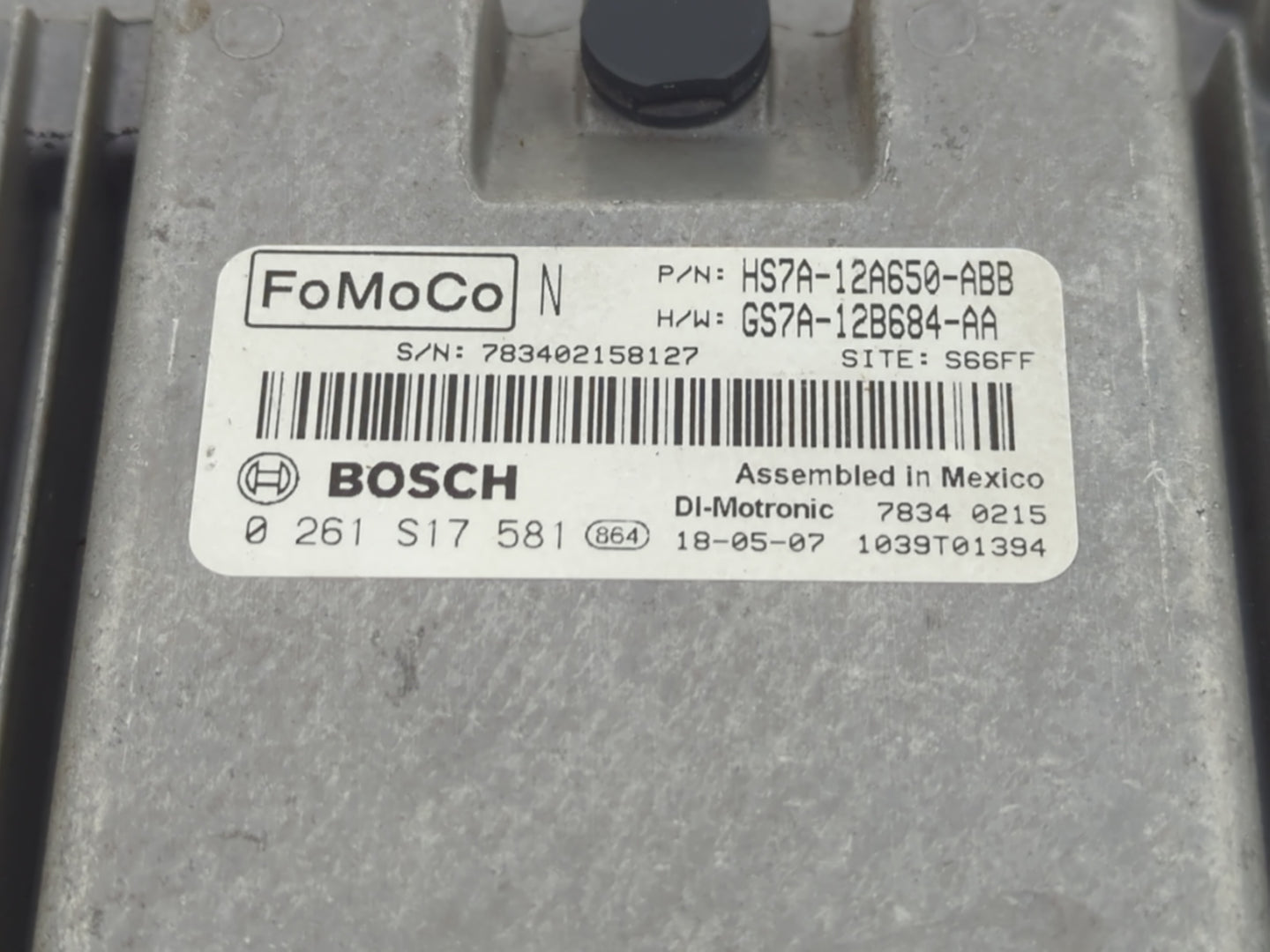 2017-2019 Ford Fusion PCM Engine Control Computer ECU ECM PCU OEM P/N:GS7A-12B684-AA HS7A-12A650-ABB Fits Fits 2017 2018 201