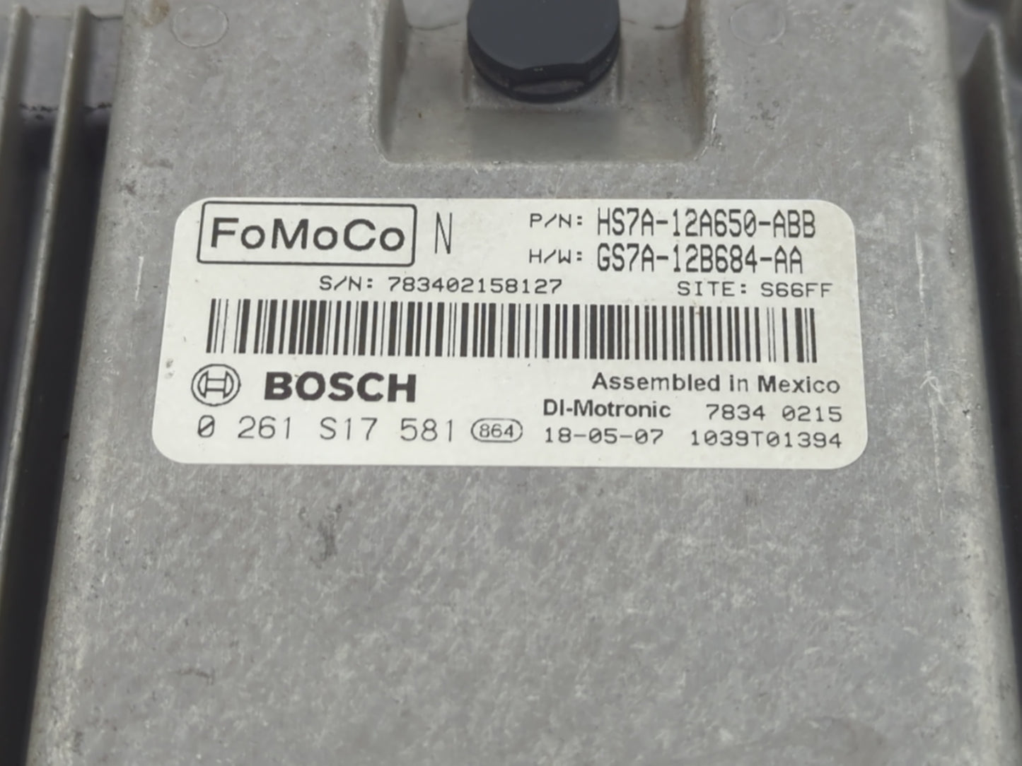 2017-2019 Ford Fusion PCM Engine Control Computer ECU ECM PCU OEM P/N:GS7A-12B684-AA HS7A-12A650-ABB Fits Fits 2017 2018 201