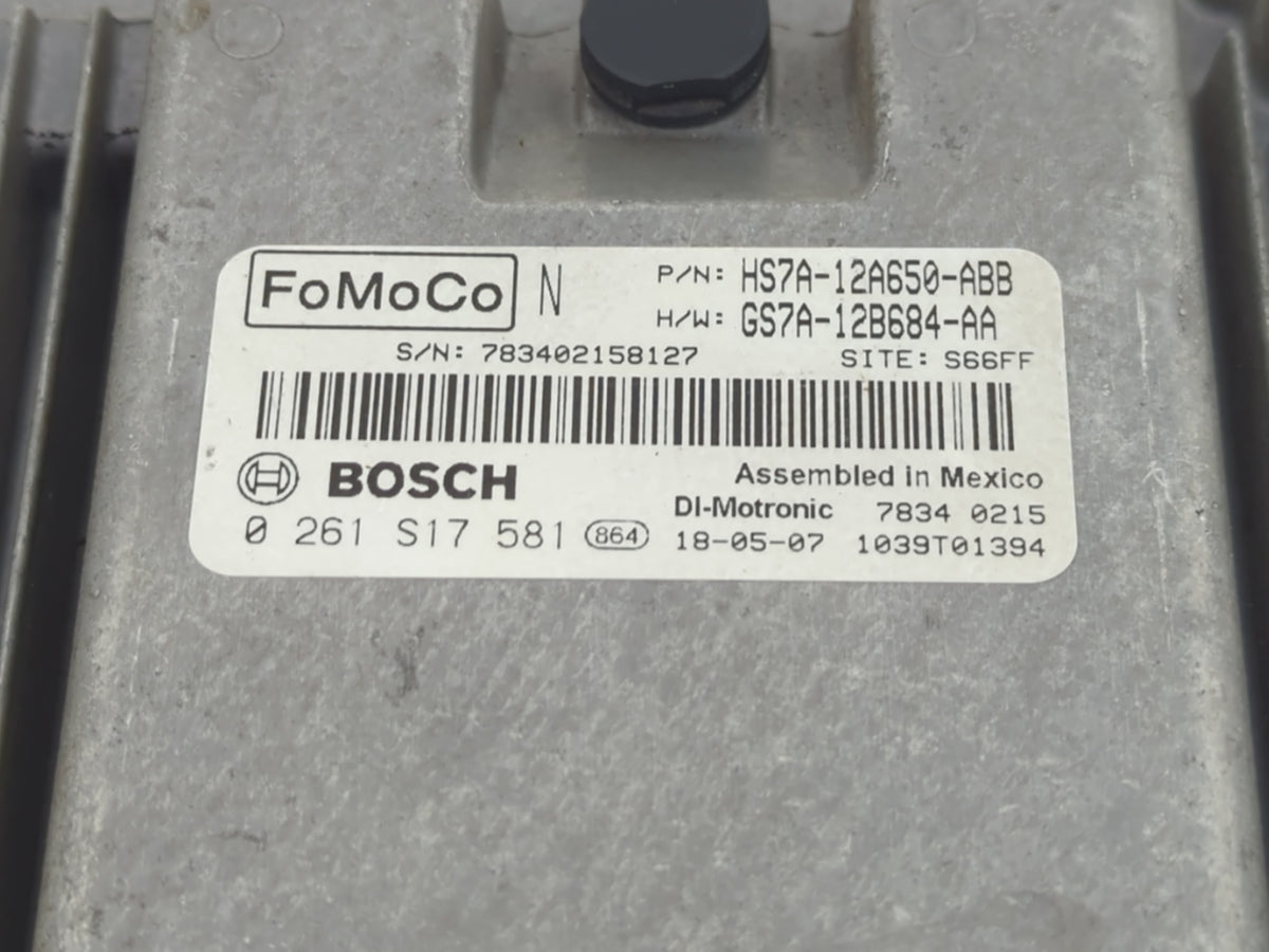 2017-2019 Ford Fusion PCM Engine Control Computer ECU ECM PCU OEM P/N:GS7A-12B684-AA HS7A-12A650-ABB Fits 2017 2018 2019 OEM
