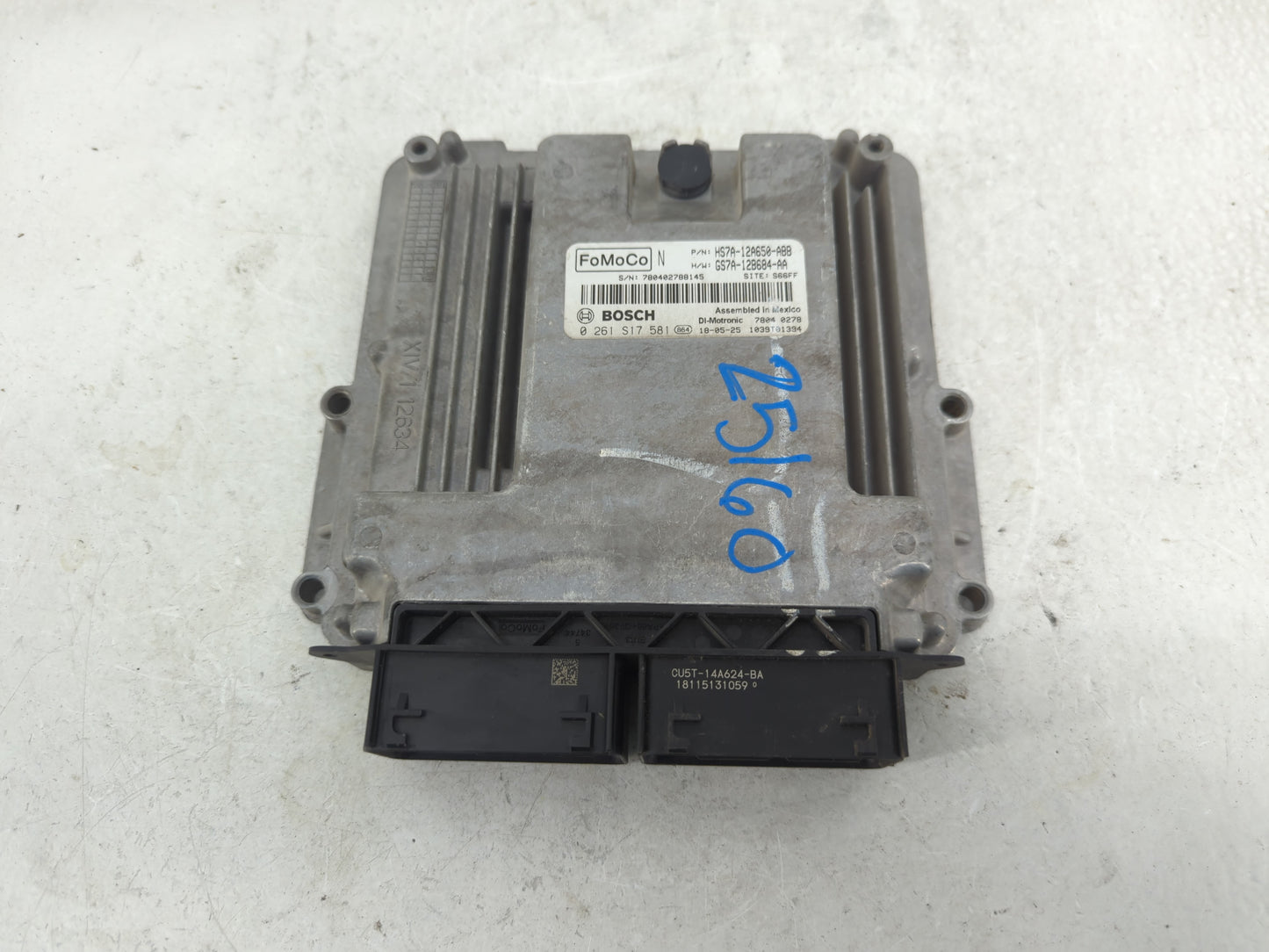 2017-2019 Ford Fusion PCM Engine Control Computer ECU ECM PCU OEM P/N:0 261 S17 581 HS7A-12A650-ABB Fits Fits 2017 2018 2019