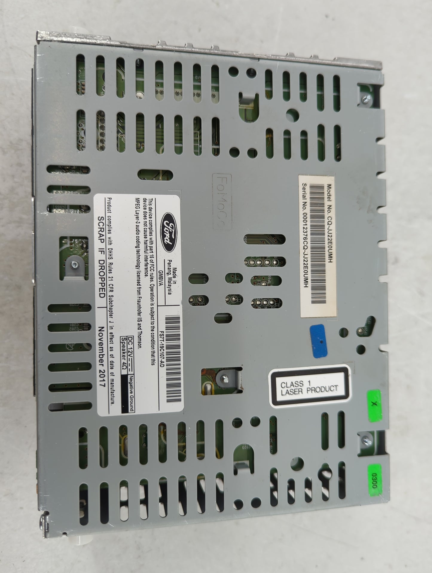 2017-2020 Ford Fusion Radio AM FM Cd Player Receiver Replacement P/N:FS7T-19C107-AD Fits Fits 2017 2018 2019 2020 OEM Used A