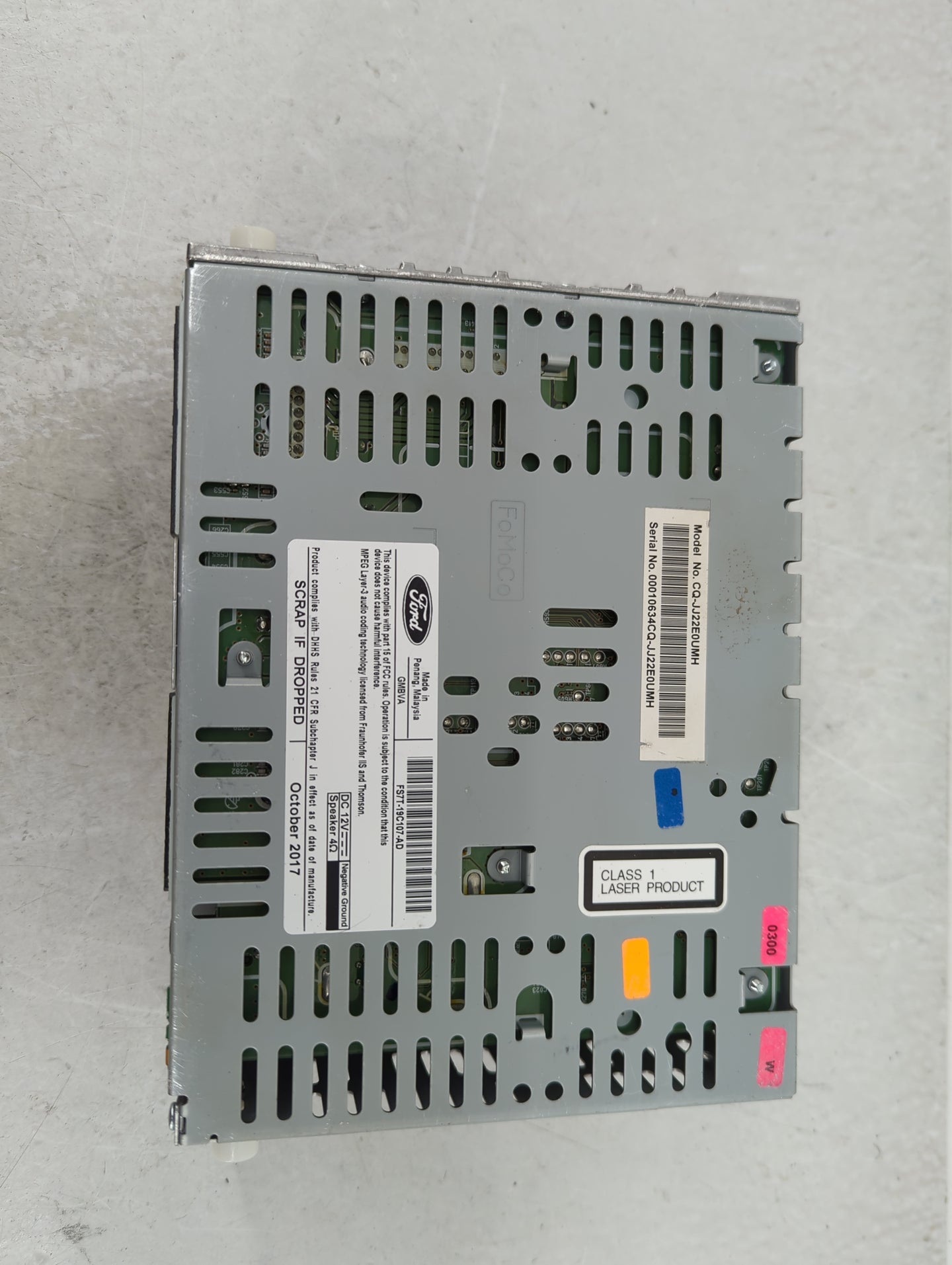 2017-2020 Ford Fusion Radio AM FM Cd Player Receiver Replacement P/N:CQ-JJ22E0UMH FS7T-19C107-AD Fits Fits 2017 2018 2019 20