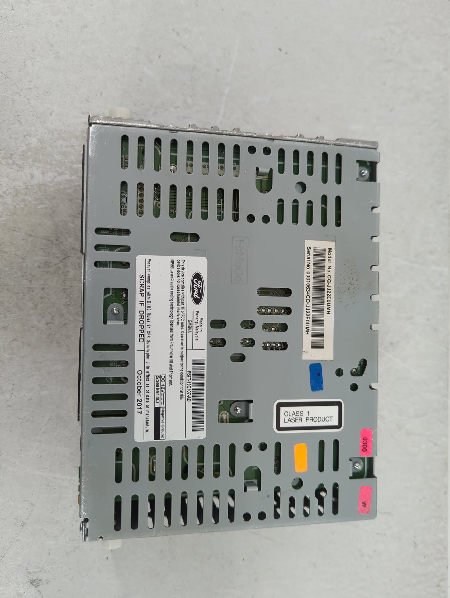 2017-2020 Ford Fusion Radio AM FM Cd Player Receiver Replacement P/N:CQ-JJ22E0UMH FS7T-19C107-AD Fits Fits 2017 2018 2019 20