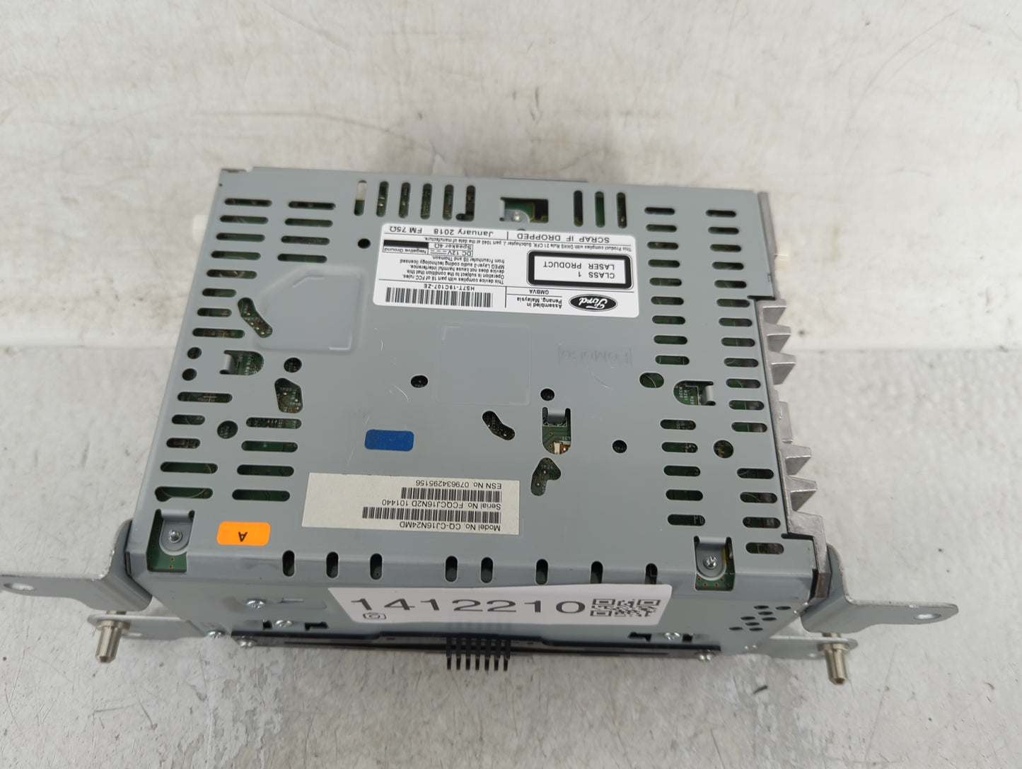 2018 Ford Fusion Radio AM FM Cd Player Receiver Replacement P/N:HS7T-19C107-ZE Fits OEM Used Auto Parts - Oemusedautoparts1.