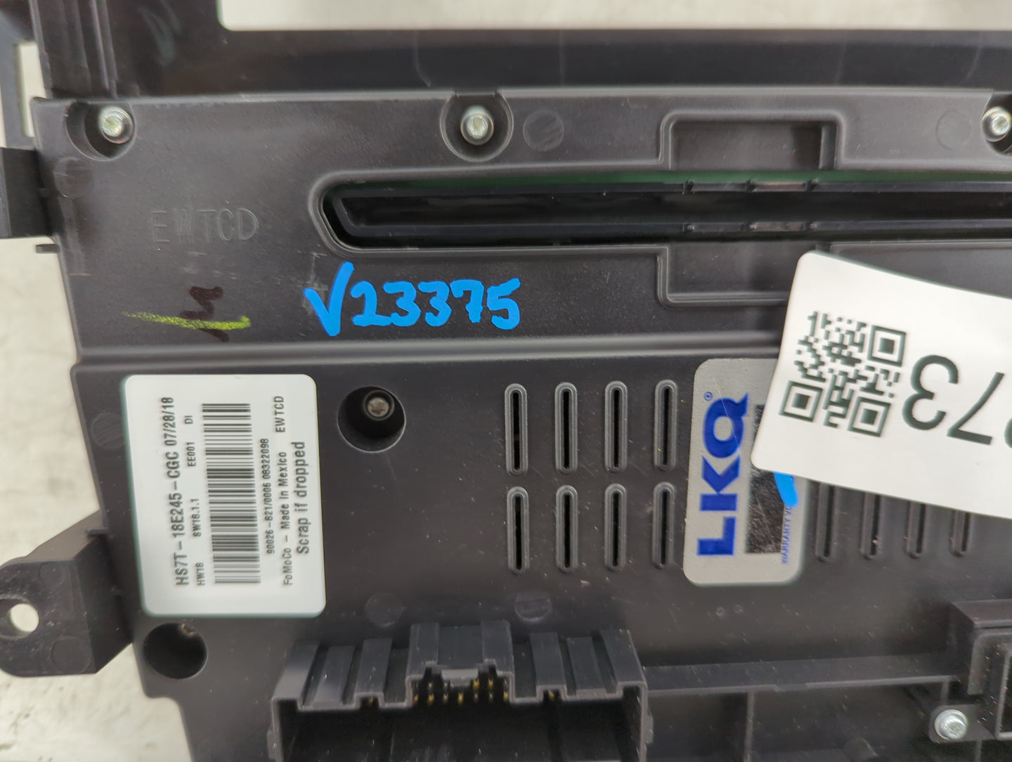 2017-2020 Ford Fusion Radio AM FM Cd Player Receiver Replacement P/N:HS7T-18E245-CGC Fits Fits 2017 2018 2019 2020 OEM Used 