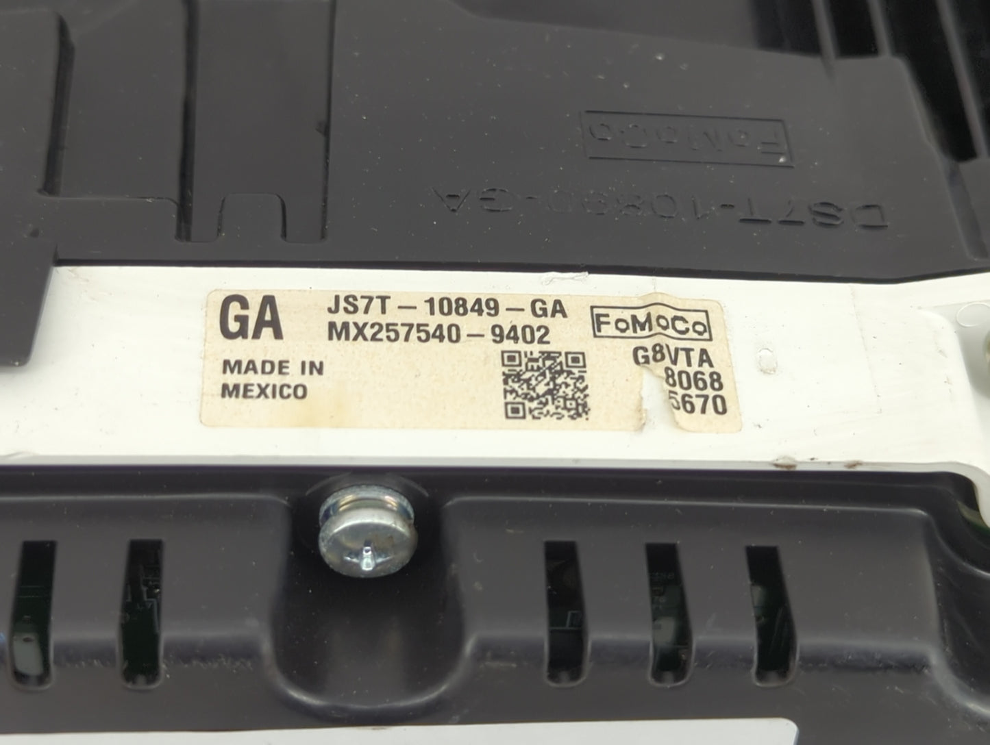 2018 Ford Fusion Instrument Cluster Speedometer Gauges P/N:JS7T-10849-GA DS7T-10849-3A Fits OEM Used Auto Parts - Oemusedaut