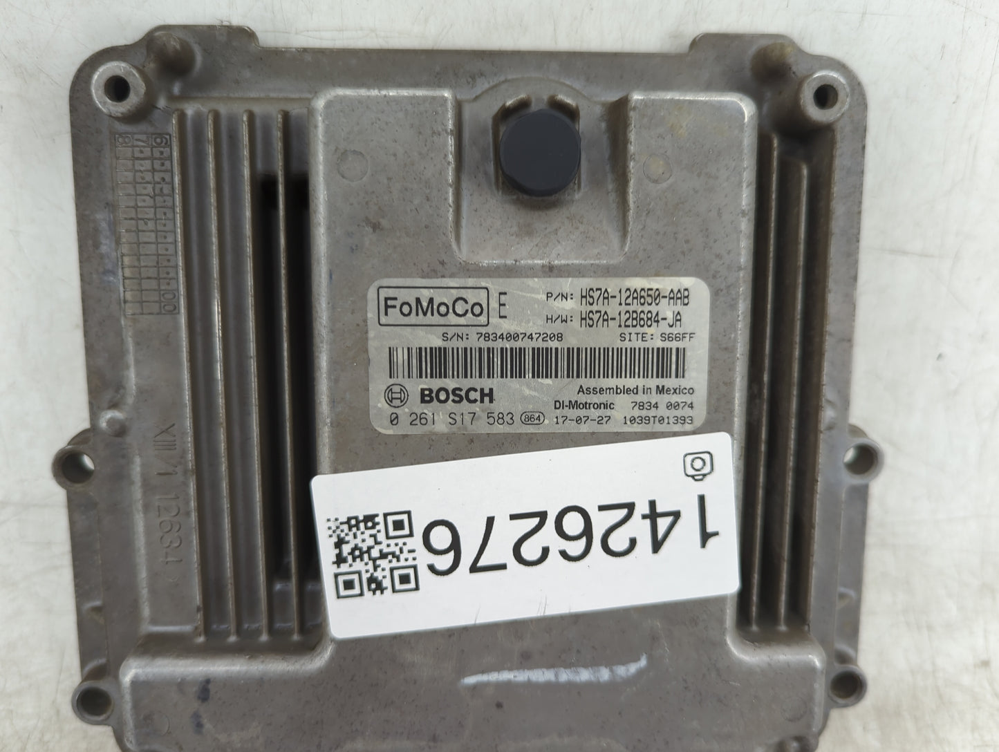 2017-2020 Ford Fusion PCM Engine Control Computer ECU ECM PCU OEM P/N:HS7A-12A650-AAB HS7A-12B684-JA Fits Fits 2017 2018 201