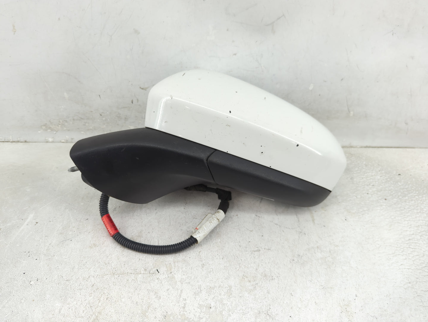 2016-2020 Ford Fusion Driver Left Side View Manual Door Mirror White - Oemusedautoparts1.com