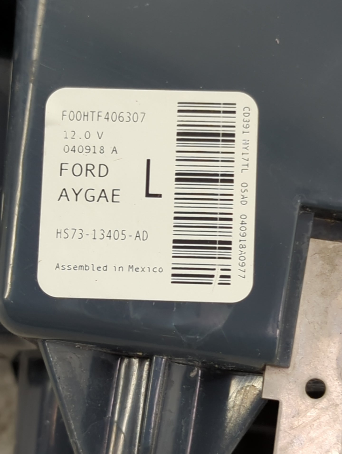 2017-2020 Ford Fusion Tail Light Assembly Driver Left OEM P/N:HS73-13405-AD Fits Fits 2017 2018 2019 2020 OEM Used Auto Part