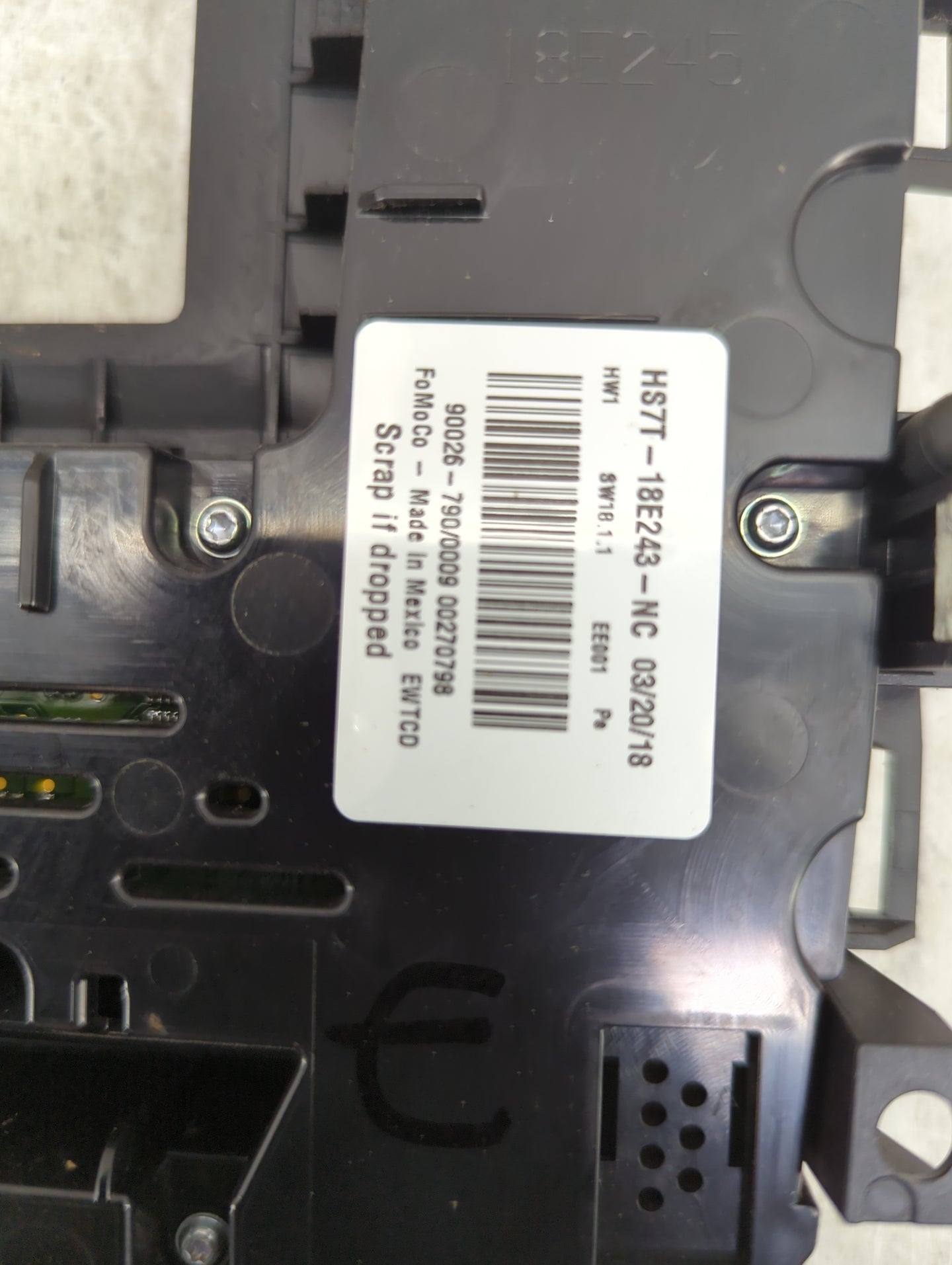 2017-2020 Ford Fusion Radio AM FM Cd Player Receiver Replacement P/N:HS7T-18E243-NC HS7T-18E245-NC Fits Fits 2017 2018 2019 