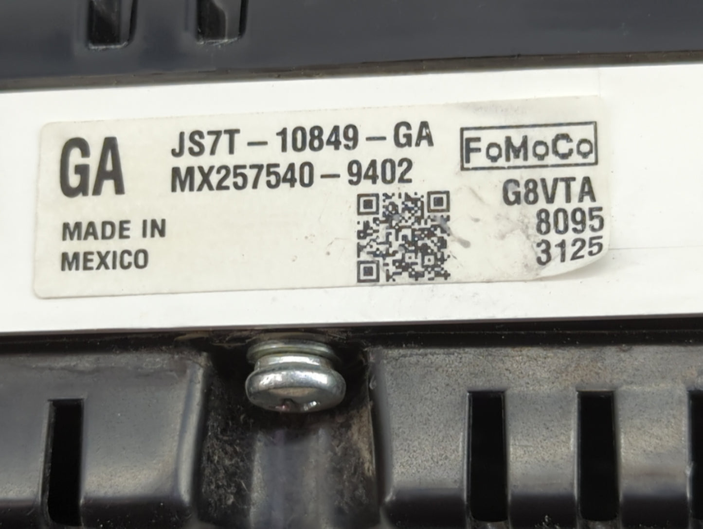 2018 Ford Fusion Instrument Cluster Speedometer Gauges P/N:JS7T-10849-GA Fits OEM Used Auto Parts - Oemusedautoparts1.com