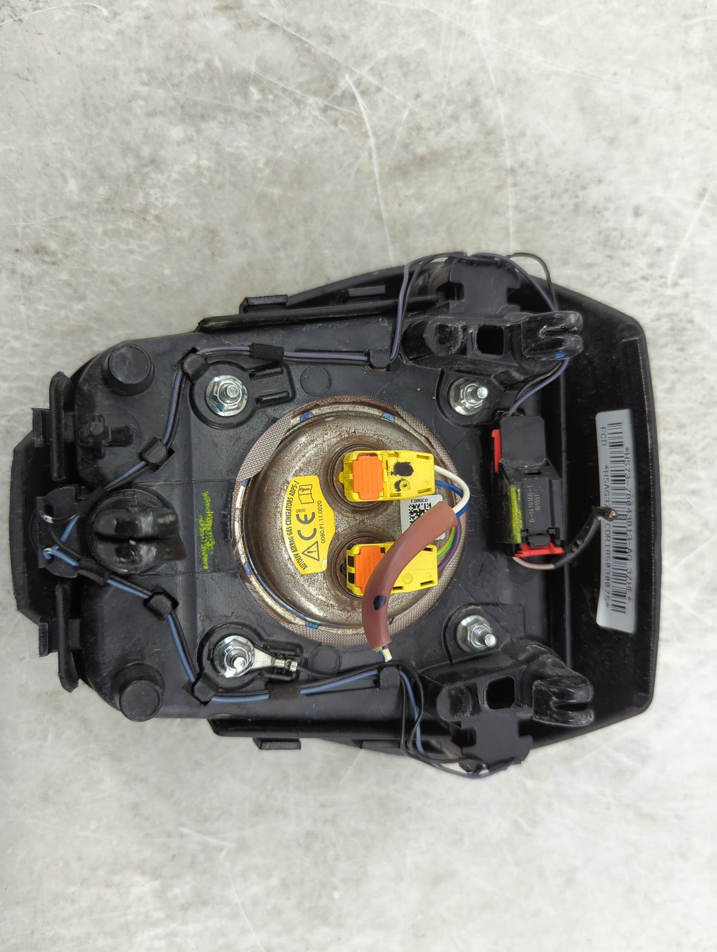 2018 Ford Fusion Air Bag Driver Left Steering Wheel Mounted P/N:HS73-78043B13-AG Fits OEM Used Auto Parts - Oemusedautoparts