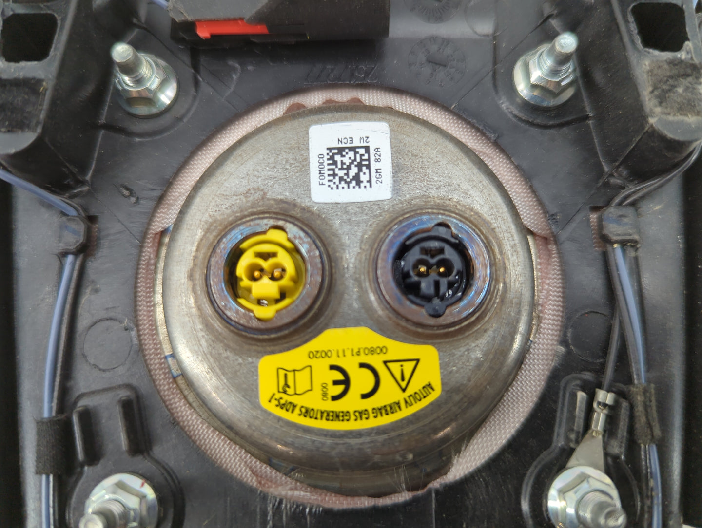 2018 Ford Fusion Air Bag Driver Left Steering Wheel Mounted P/N:HS73-78043B13-AG HSAG3ZHECDR183150138 Fits OEM Used Auto Par