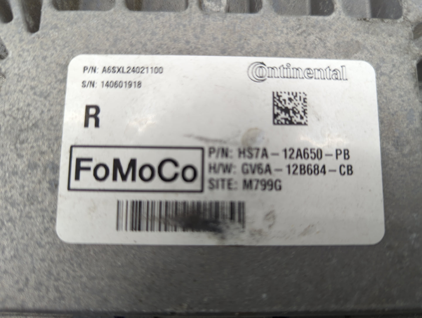 2017-2020 Ford Fusion PCM Engine Control Computer ECU ECM PCU OEM P/N:HS7A-12A650-PB A6SXL24021100 Fits OEM Used Auto Parts 