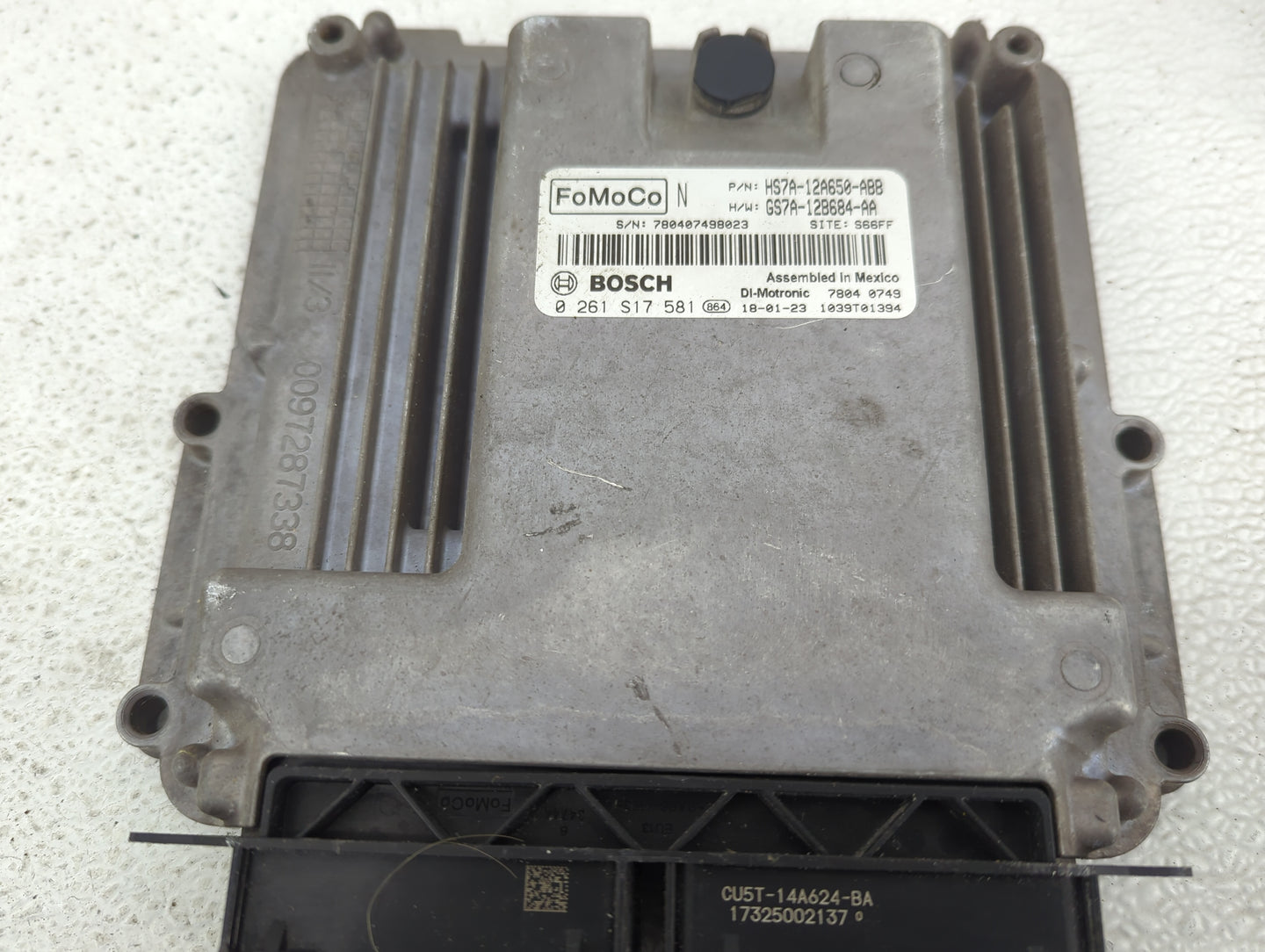 2017-2019 Ford Fusion PCM Engine Control Computer ECU ECM PCU OEM P/N:HS7A-12A650-ABB GS7A-12B684-AA Fits Fits 2017 2018 201
