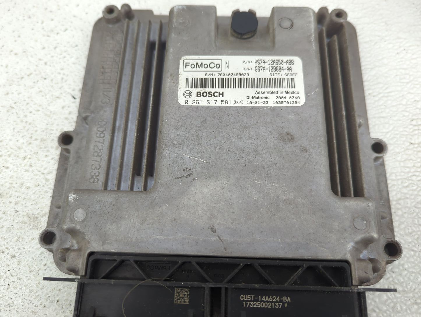 2017-2019 Ford Fusion PCM Engine Control Computer ECU ECM PCU OEM P/N:HS7A-12A650-ABB GS7A-12B684-AA Fits Fits 2017 2018 201