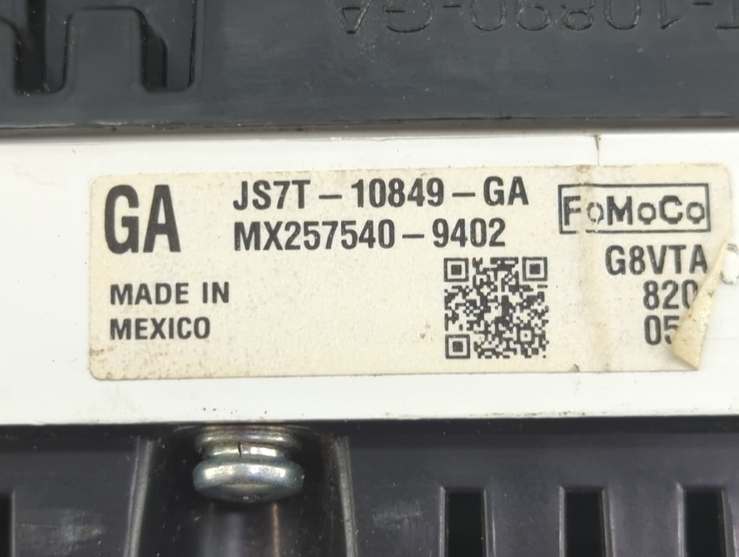 2018 Ford Fusion Instrument Cluster Speedometer Gauges P/N:JS7T-10849-GA MX257540-9402 Fits OEM Used Auto Parts - Oemusedaut