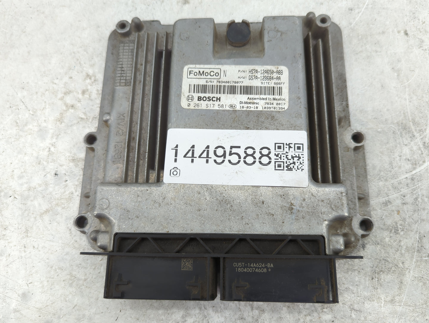 2017-2019 Ford Fusion PCM Engine Control Computer ECU ECM PCU OEM P/N:GS7A-12B684-AA HS7A-12A650-ABB Fits Fits 2017 2018 201