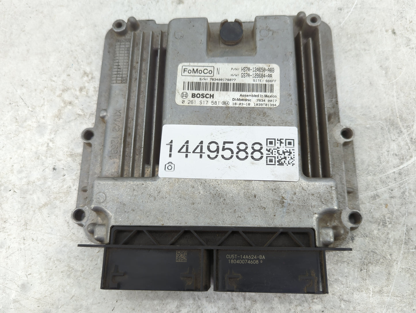 2017-2019 Ford Fusion PCM Engine Control Computer ECU ECM PCU OEM P/N:GS7A-12B684-AA HS7A-12A650-ABB Fits Fits 2017 2018 201