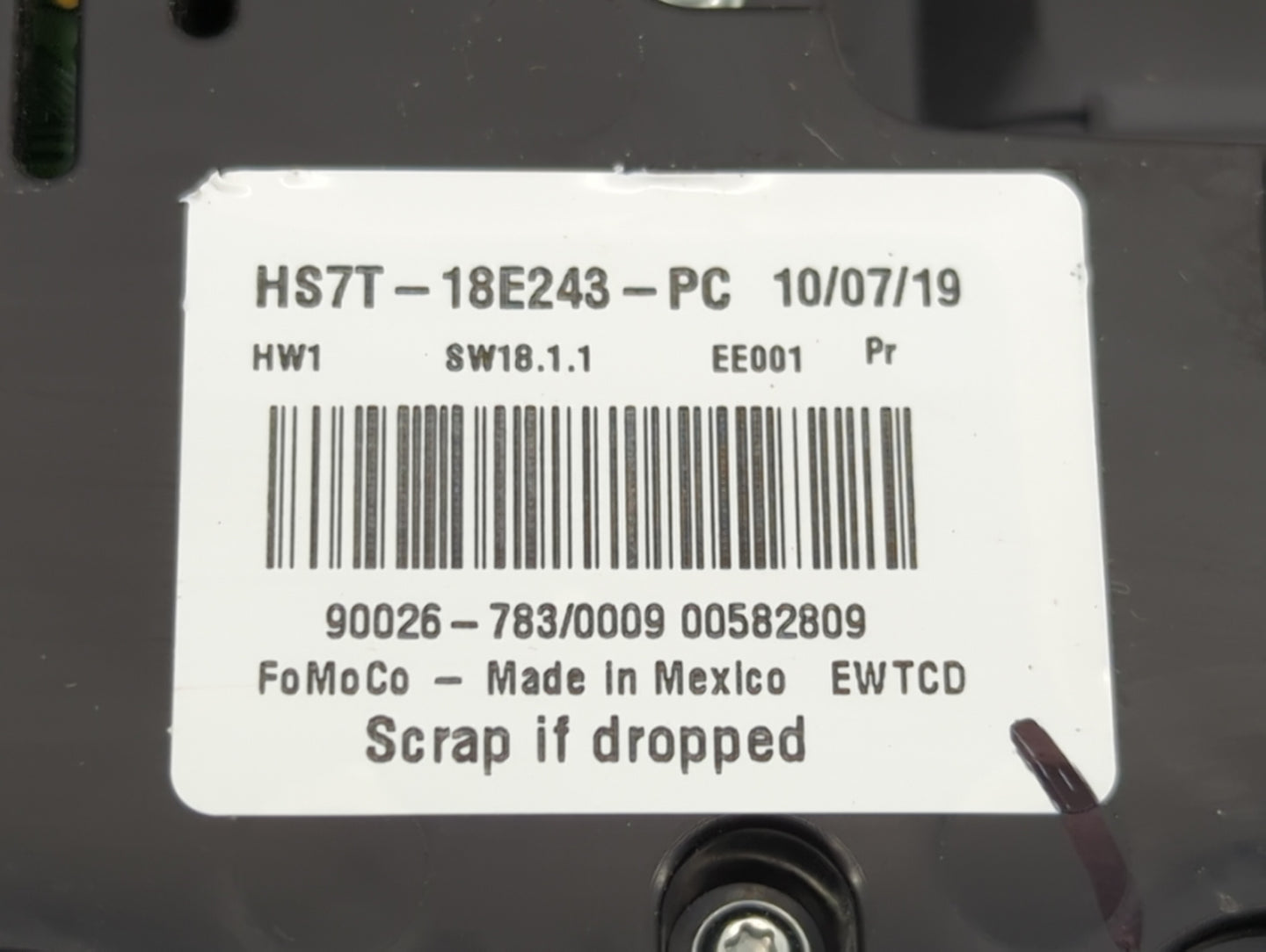 2017-2018 Ford Fusion Radio Control Panel - Oemusedautoparts1.com
