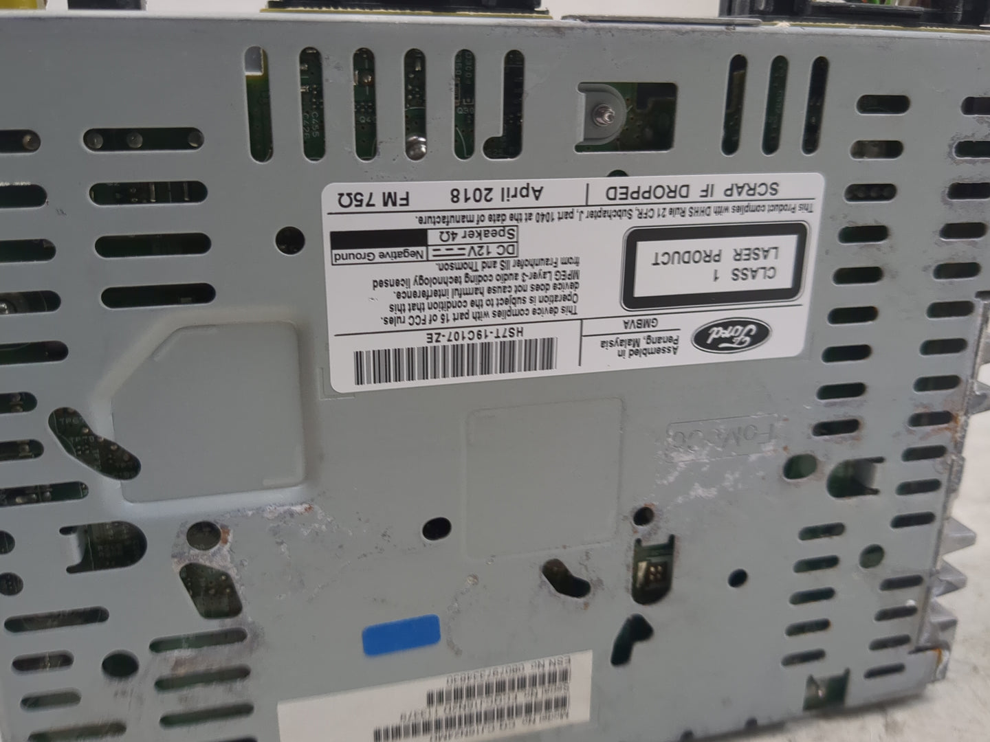 2017-2020 Ford Fusion Radio AM FM Cd Player Receiver Replacement P/N:HS7T-19C107-ZE Fits Fits 2017 2018 2019 2020 OEM Used A
