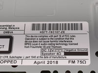 2017-2020 Ford Fusion Radio AM FM Cd Player Receiver Replacement P/N:HS7T-19C107-ZE Fits Fits 2017 2018 2019 2020 OEM Used A