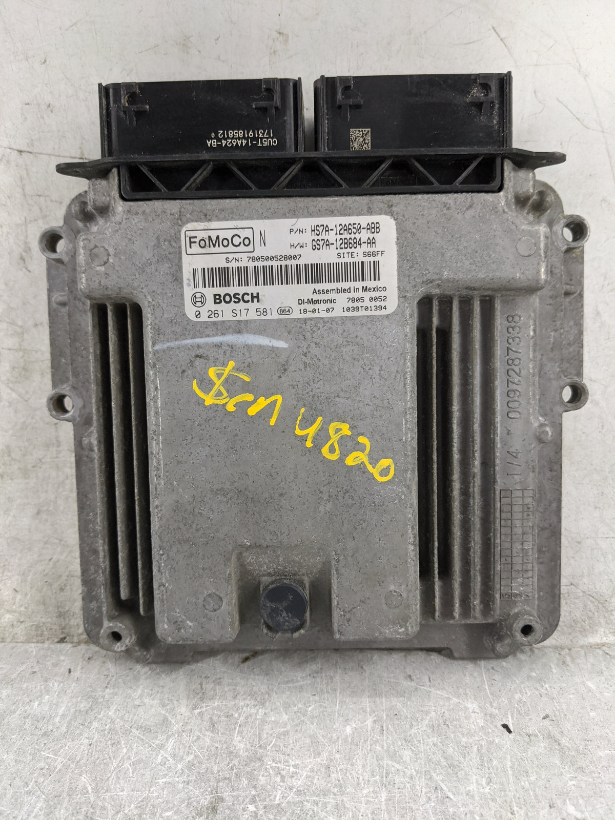 2017-2019 Ford Fusion PCM Engine Control Computer ECU ECM PCU OEM P/N:HS7A-12A650-ABB GS7A-12B684-AA Fits 2017 2018 2019 OEM