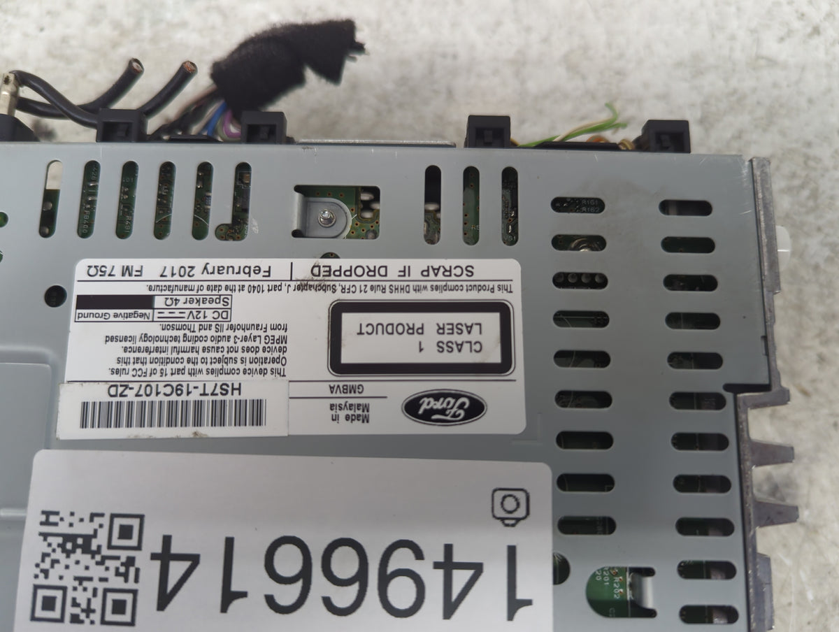 2017-2020 Ford Fusion Radio AM FM Cd Player Receiver Replacement P/N:HS7T-19C107-ZD Fits Fits 2017 2018 2019 2020 OEM Used A