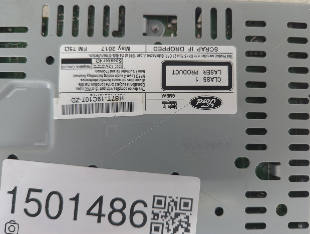 2017-2020 Ford Fusion Radio AM FM Cd Player Receiver Replacement P/N:HS7T-19C107-ZD Fits Fits 2017 2018 2019 2020 OEM Used A
