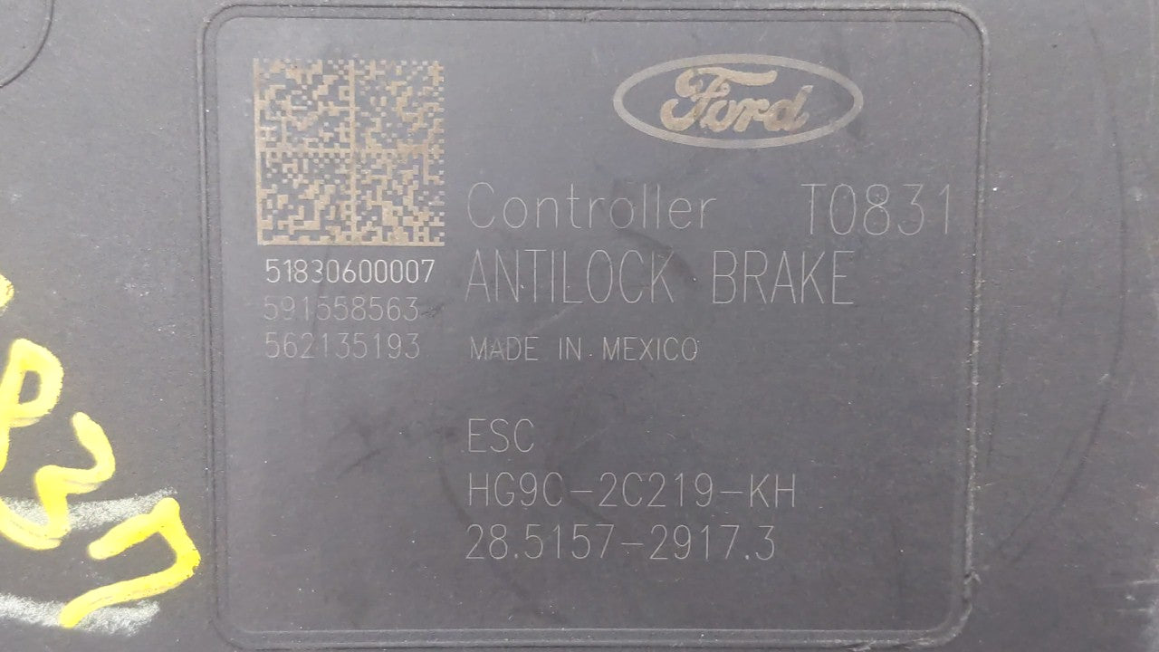 2017-2018 Ford Fusion ABS Pump Control Module Replacement P/N:HG9C-2B373-AH HG9C-2B373-CF, HG9C-2C219-MF Fits Fits 2017 2018