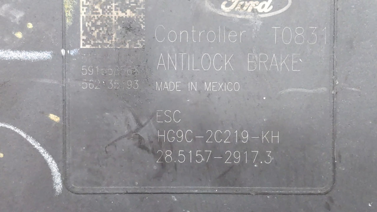 2017-2018 Ford Fusion Anti-Lock Brake ABS Pump Module Actuator OEM P/N:HG9C-2B373-AH HG9C-2B373-CF Fits Fits 2017 2018 OEM U