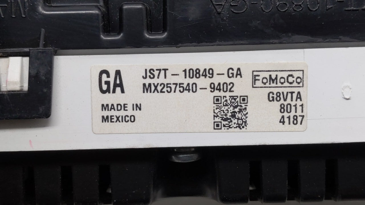 2018 Ford Fusion Instrument Cluster Speedometer Gauges P/N:JS7T-10849-GA Fits OEM Used Auto Parts - Oemusedautoparts1.com