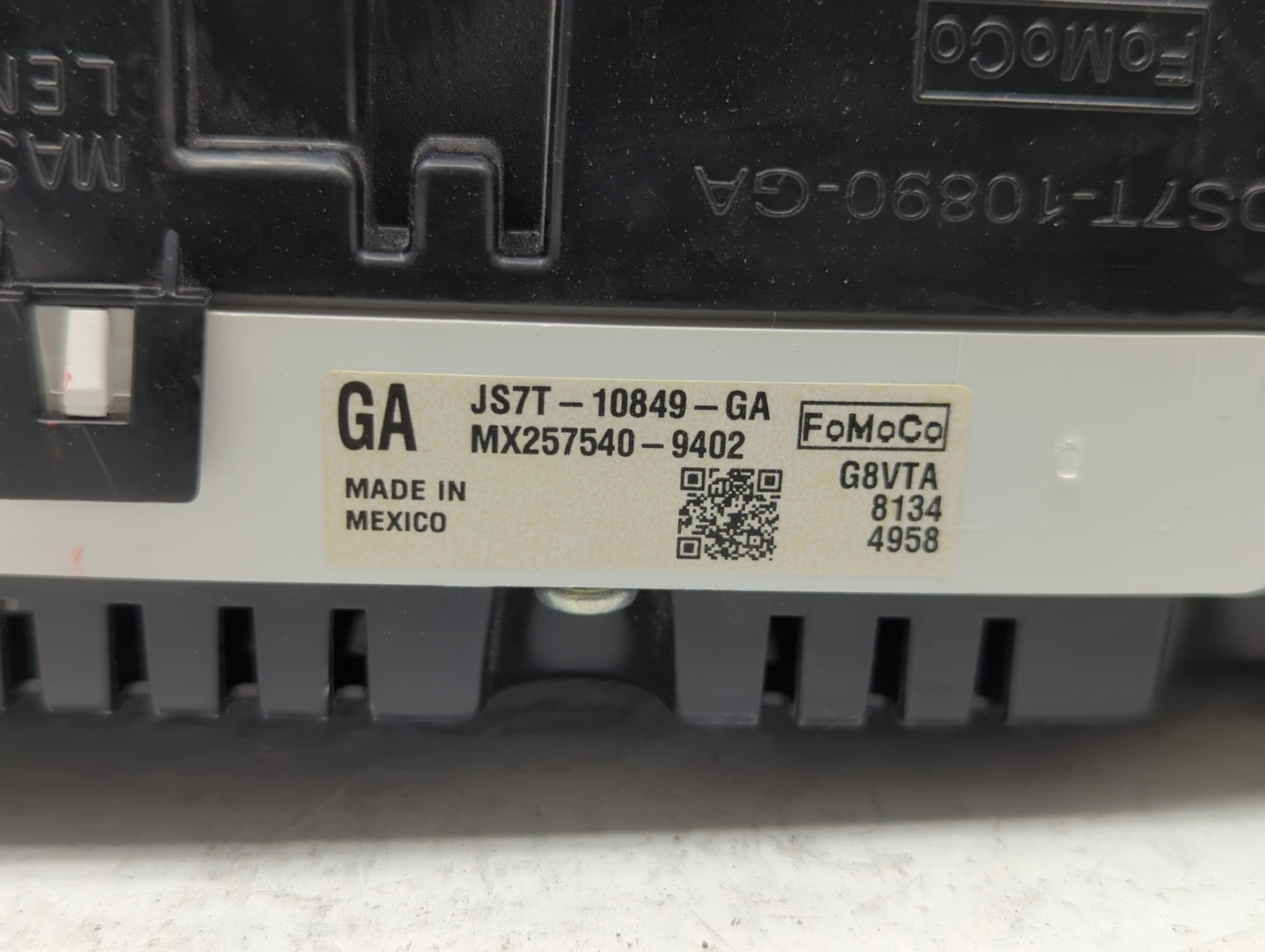 2018 Ford Fusion Instrument Cluster Speedometer Gauges P/N:JS7T-10849-GA Fits OEM Used Auto Parts - Oemusedautoparts1.com