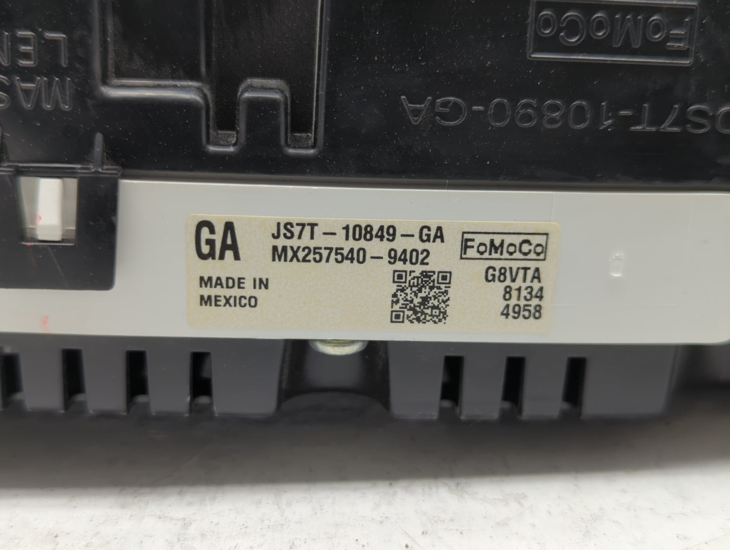 2018 Ford Fusion Instrument Cluster Speedometer Gauges P/N:JS7T-10849-GA Fits OEM Used Auto Parts - Oemusedautoparts1.com