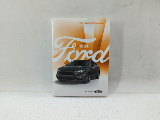 2018 Ford Fusion Owners Manual Book Guide P/N:JE5J19A321 AB OEM Used Auto Parts - Oemusedautoparts1.com