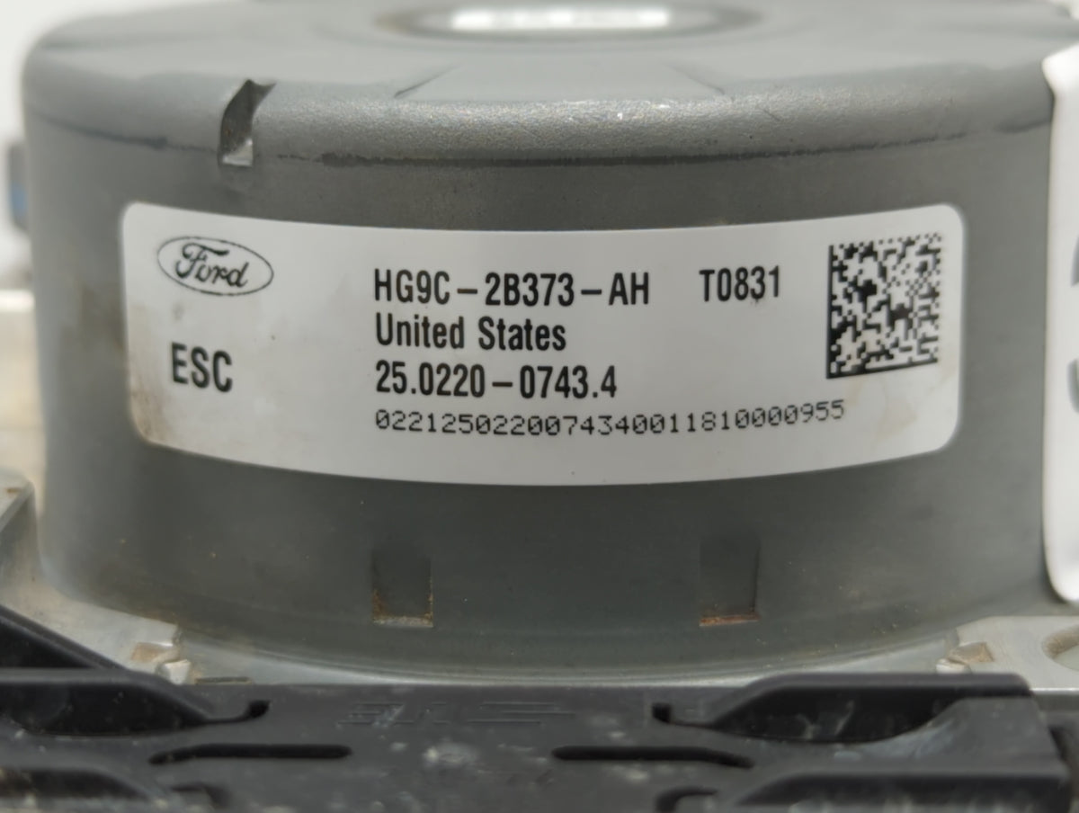 2017-2018 Ford Fusion Anti-Lock Brake ABS Pump Module Actuator OEM P/N:HG9C-2B373-AH HG9C-2B373-CF Fits Fits 2017 2018 OEM U