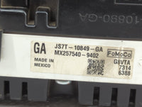 2018 Ford Fusion Instrument Cluster Speedometer Gauges P/N:JS7T-10849-GA Fits OEM Used Auto Parts - Oemusedautoparts1.com