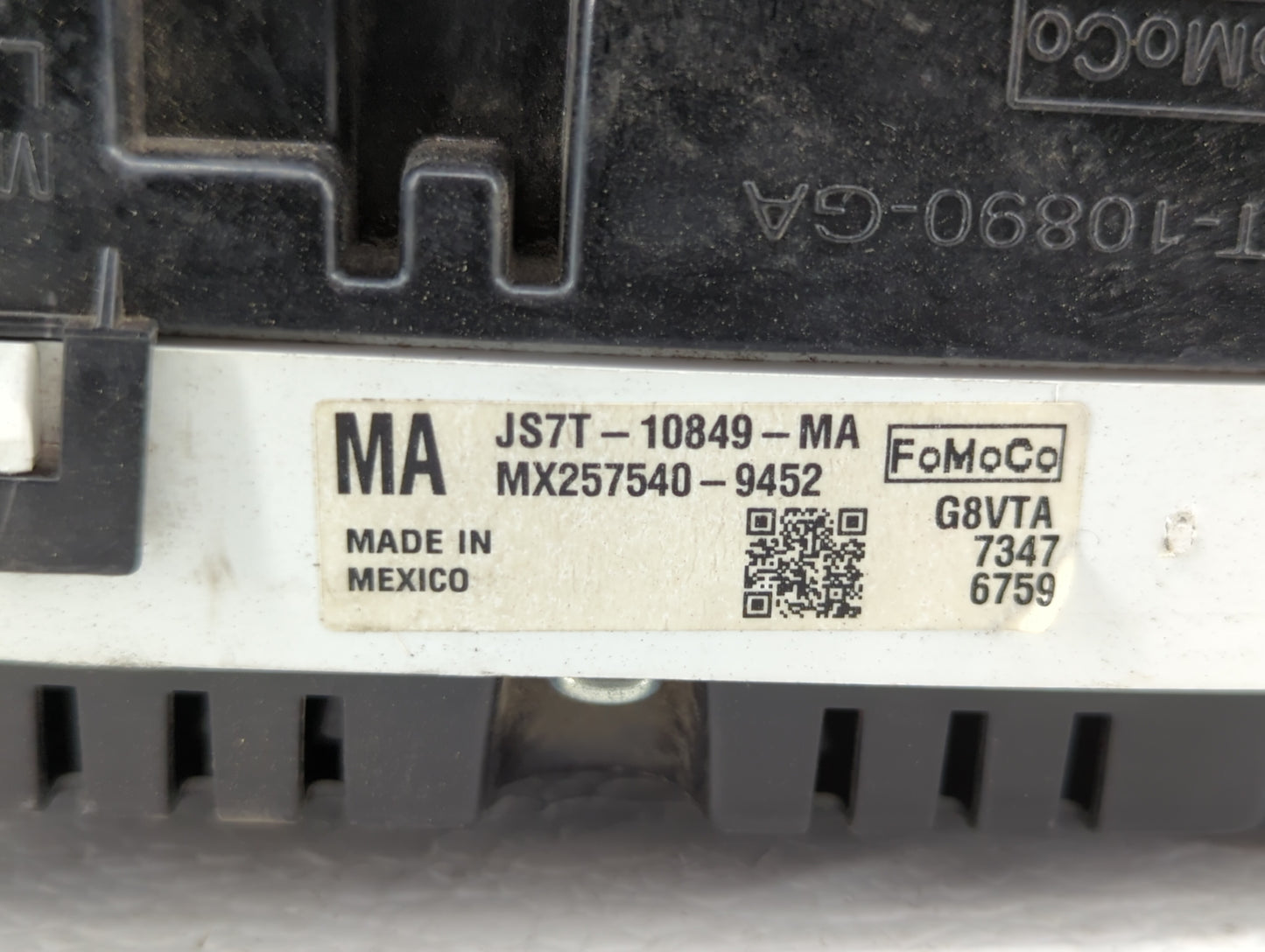 2018 Ford Fusion Instrument Cluster Speedometer Gauges P/N:JS7T-10849-MA Fits OEM Used Auto Parts - Oemusedautoparts1.com