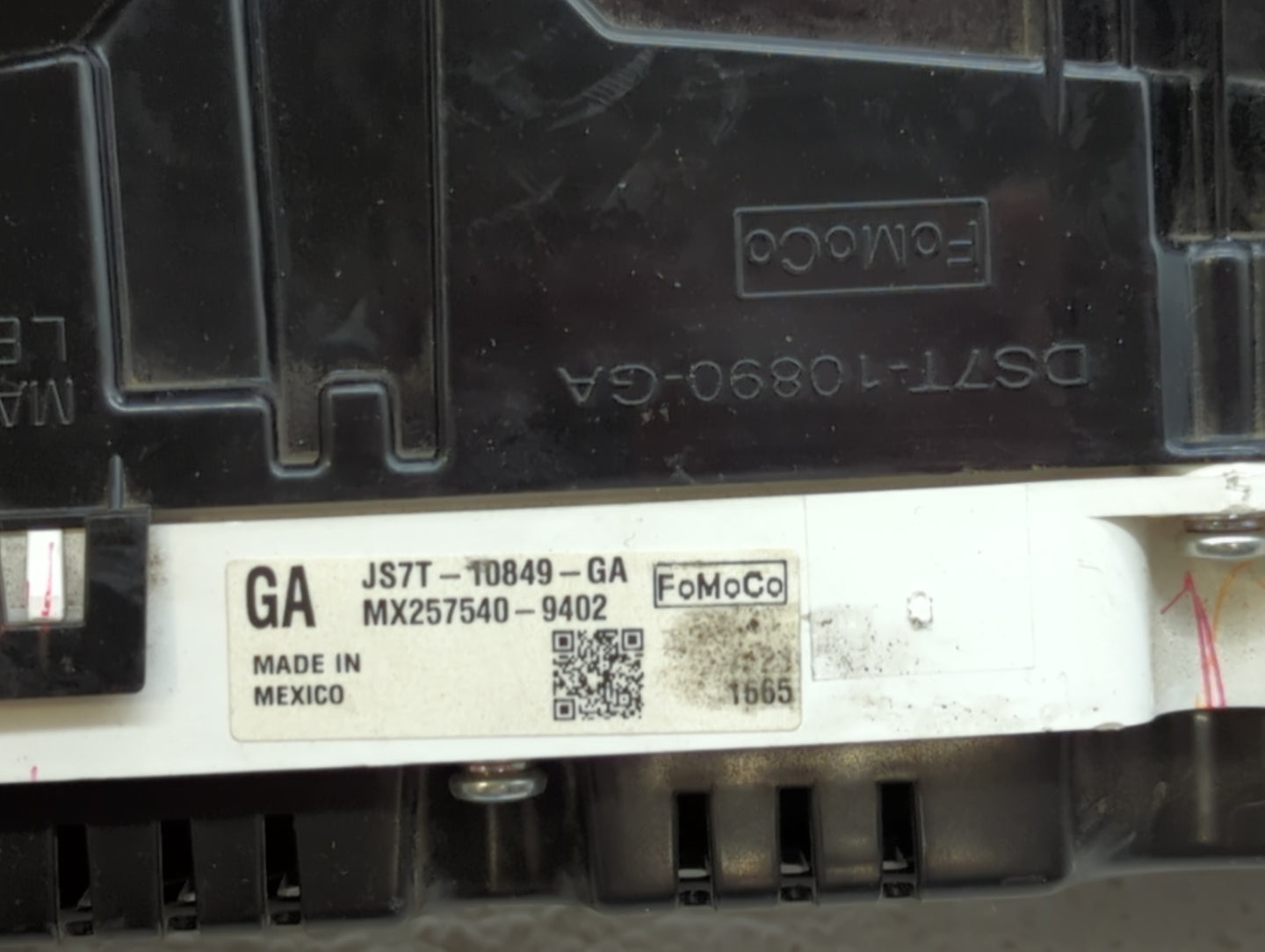 2018 Ford Fusion Instrument Cluster Speedometer Gauges P/N:JS7T-10849-GA Fits OEM Used Auto Parts - Oemusedautoparts1.com