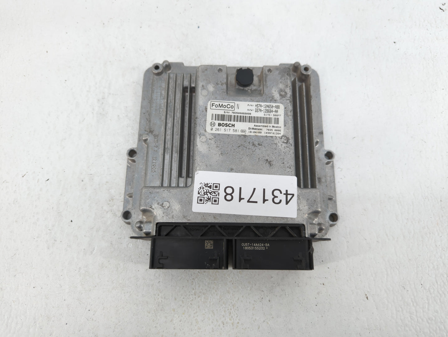 2017-2019 Ford Fusion PCM Engine Control Computer ECU ECM PCU OEM P/N:KS7A-12A650-BCA HS7A-12A650-ABB Fits Fits 2017 2018 20