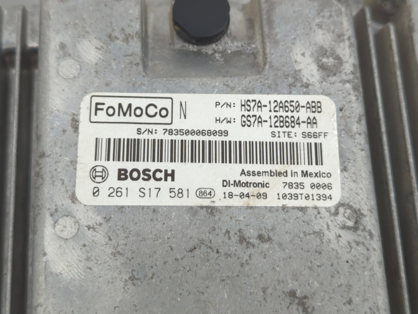 2017-2019 Ford Fusion PCM Engine Control Computer ECU ECM PCU OEM P/N:KS7A-12A650-BCA HS7A-12A650-ABB Fits Fits 2017 2018 20