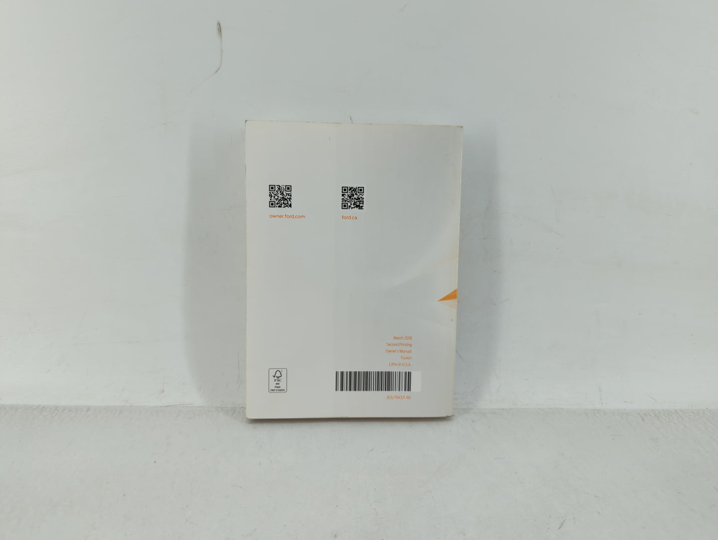 2018 Ford Fusion Owners Manual Book Guide OEM Used Auto Parts - Oemusedautoparts1.com