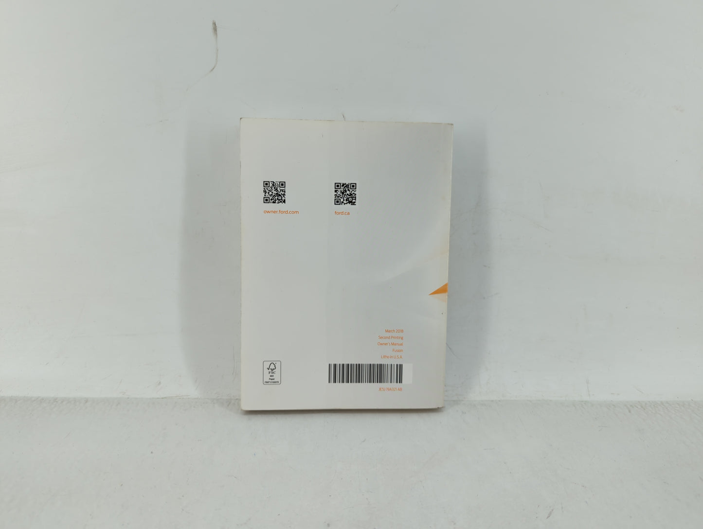 2018 Ford Fusion Owners Manual Book Guide OEM Used Auto Parts - Oemusedautoparts1.com