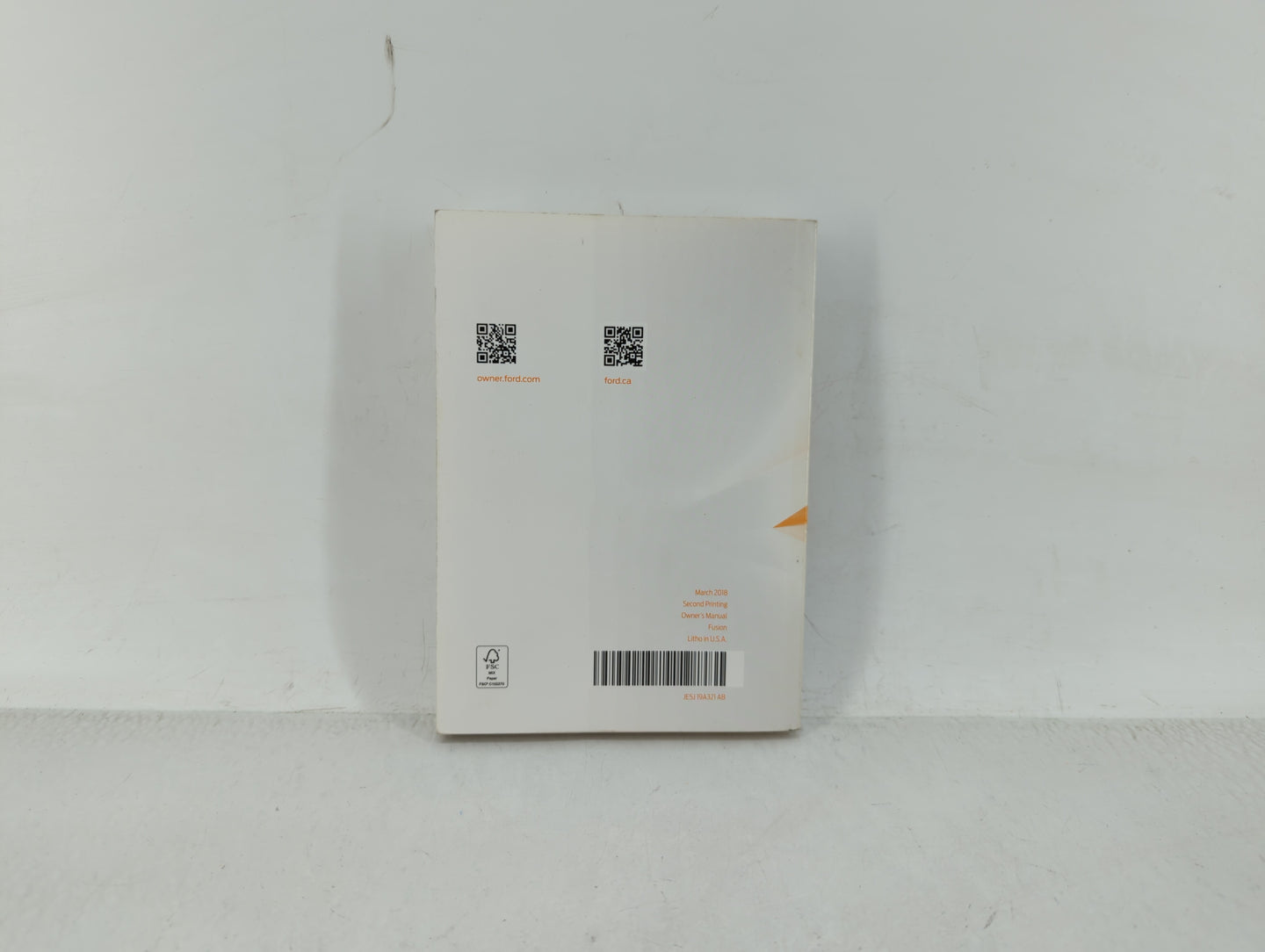2018 Ford Fusion Owners Manual Book Guide OEM Used Auto Parts - Oemusedautoparts1.com