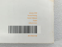 2018 Ford Fusion Owners Manual Book Guide OEM Used Auto Parts - Oemusedautoparts1.com